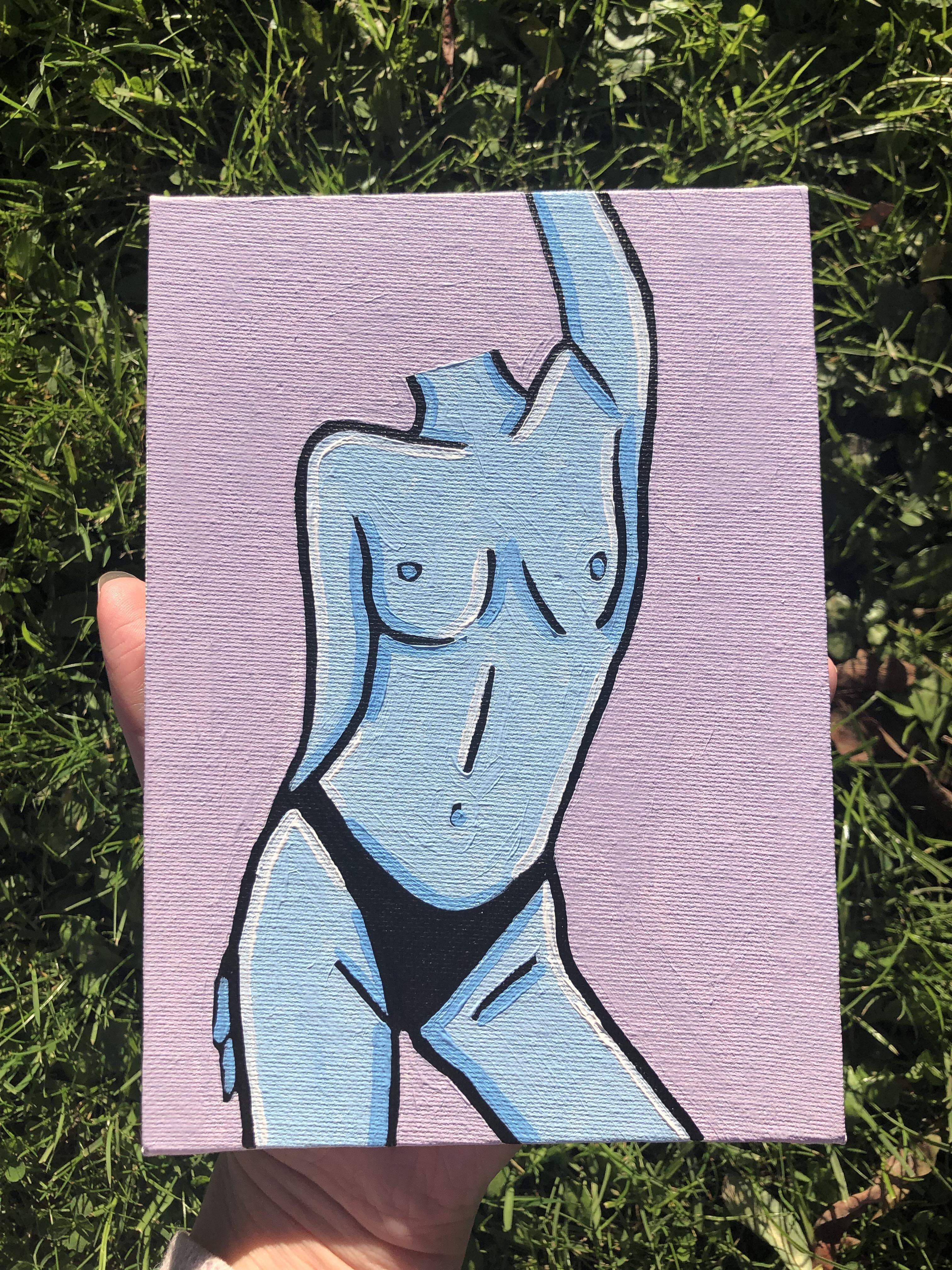 Blue mini painting