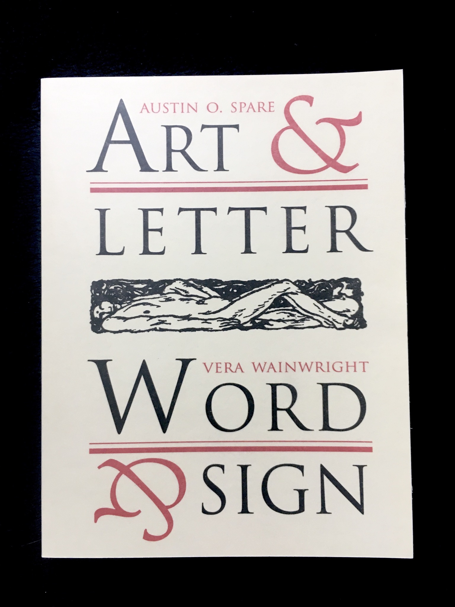 Austin Osman Spare Art & Letter, Vera Wainwright Word & Sign