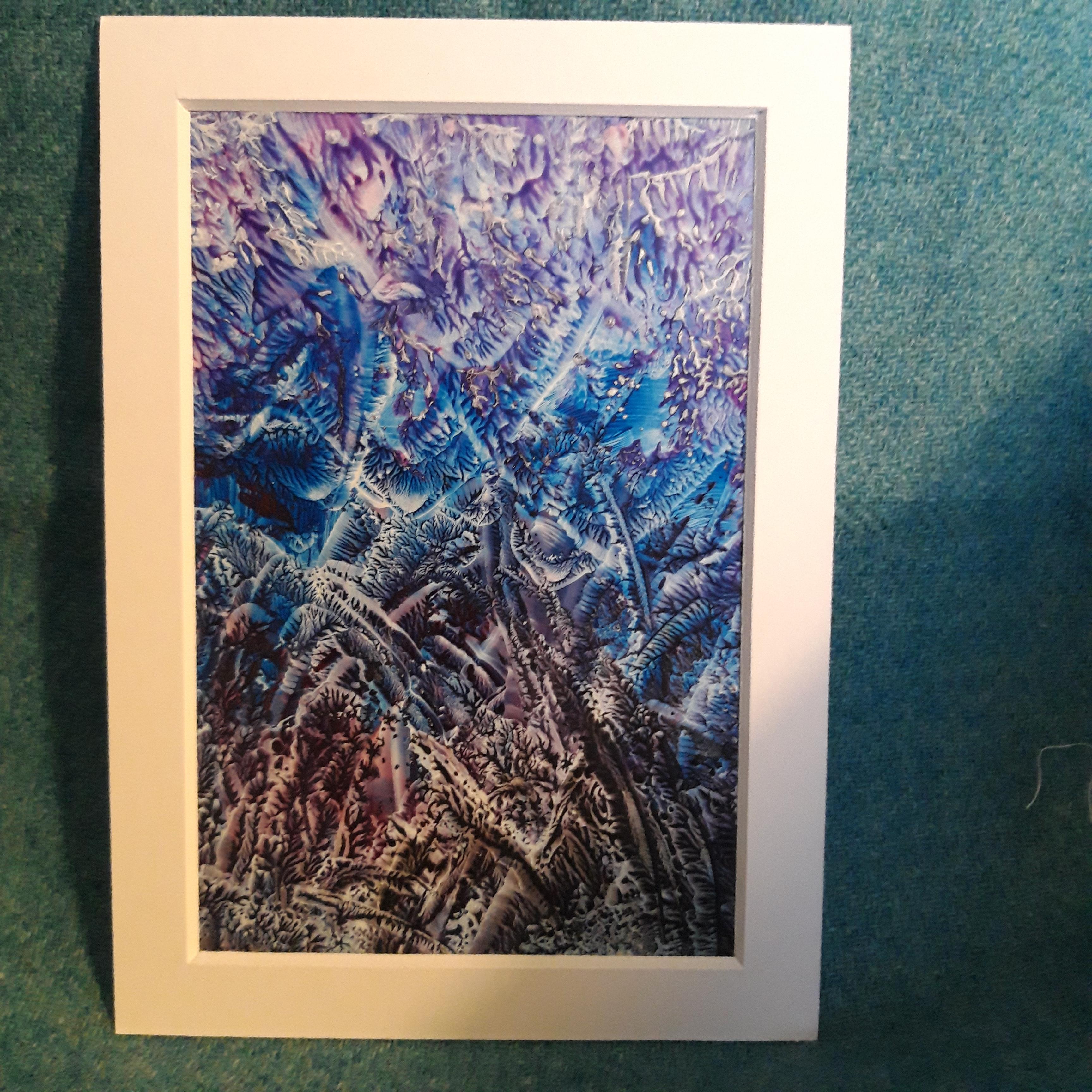 Encaustic Art - Deep Water 5"x7"