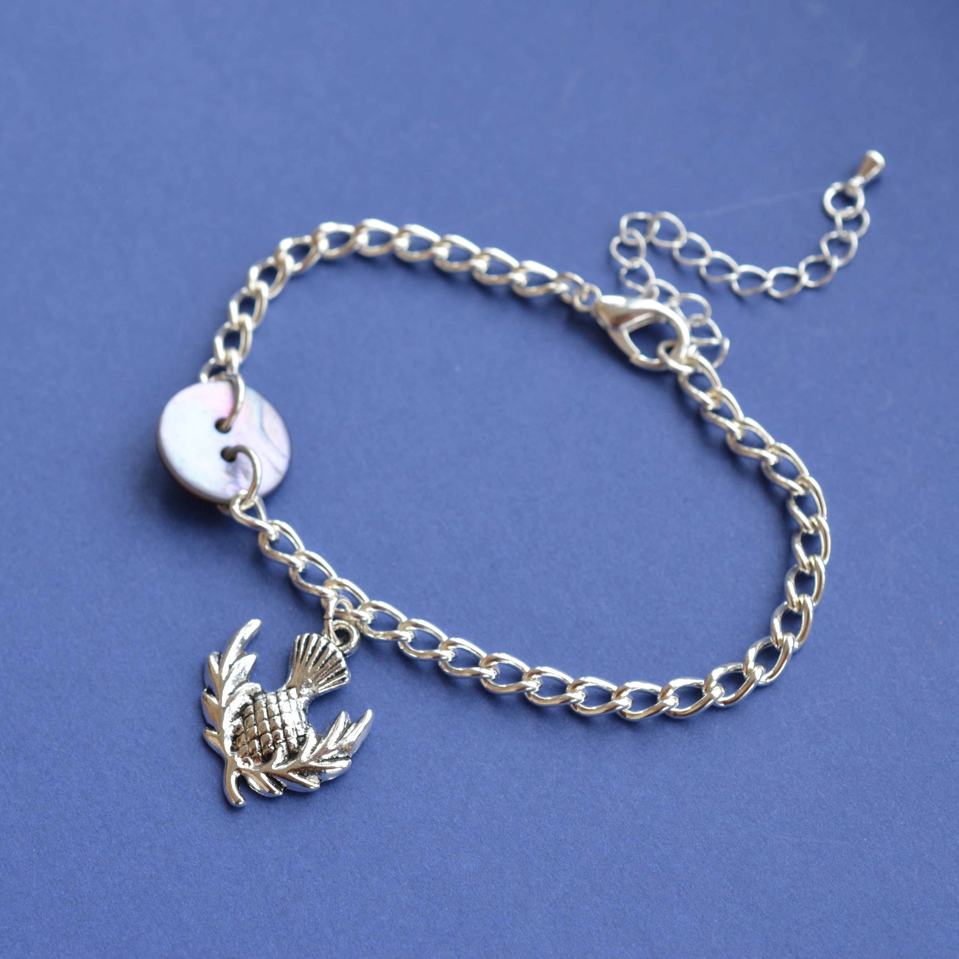 Lilac Thistle Bracelet