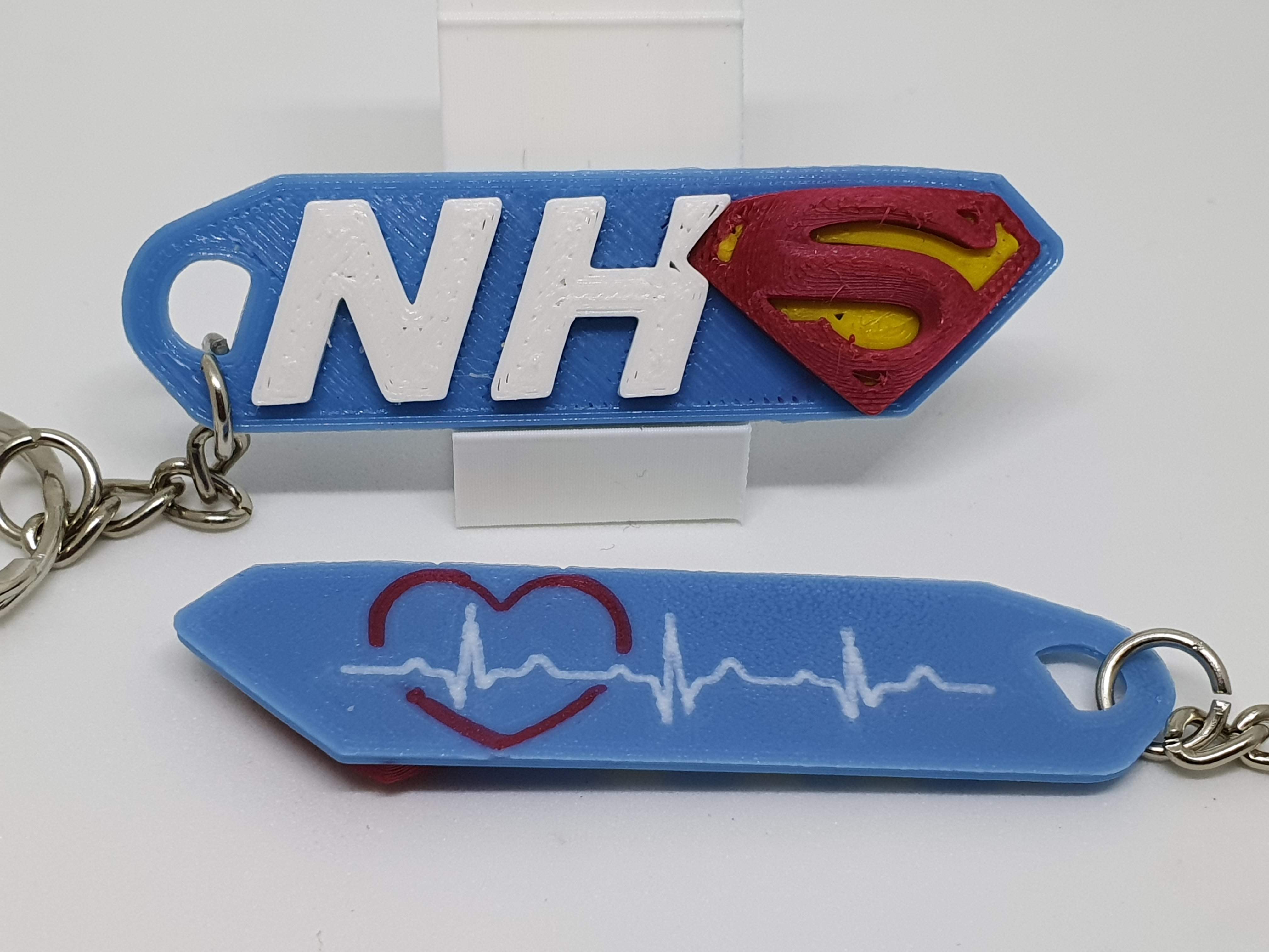 NHS Superman Keyring