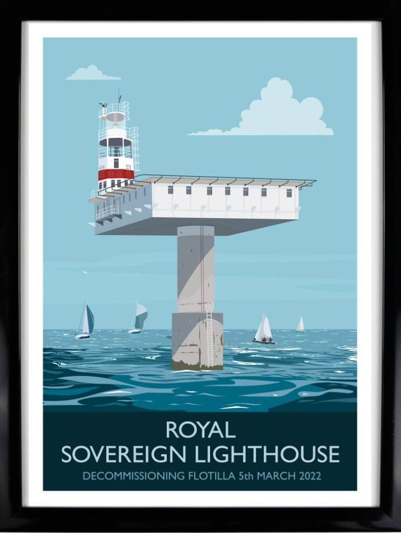 Royal Sovereign Lighthouse Flotilla Poster Version (A3, A4)
