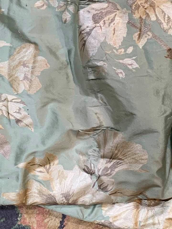 Very Wide Laura Ashley Silk Interlined Curtains W488 D206