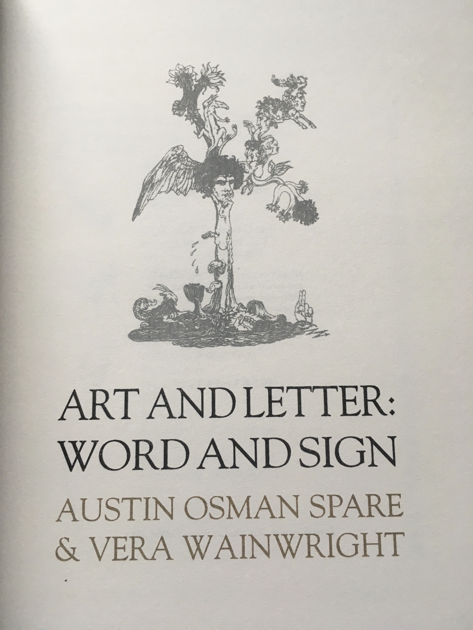 Austin Osman Spare Art & Letter, Vera Wainwright Word & Sign