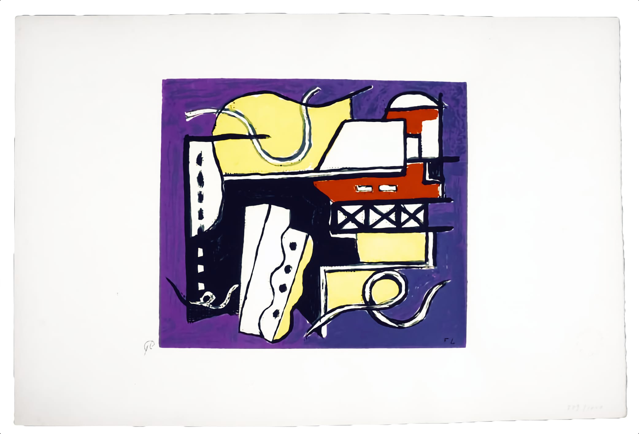 after Fernand Leger -  Abstract Composition