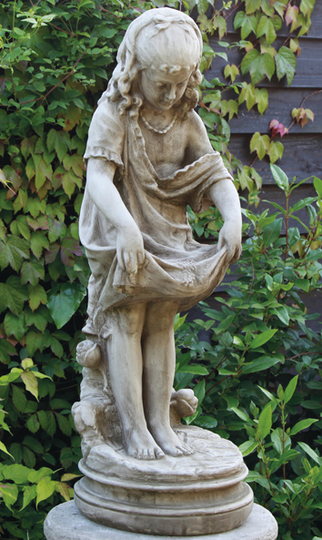 Lilly garden statue.