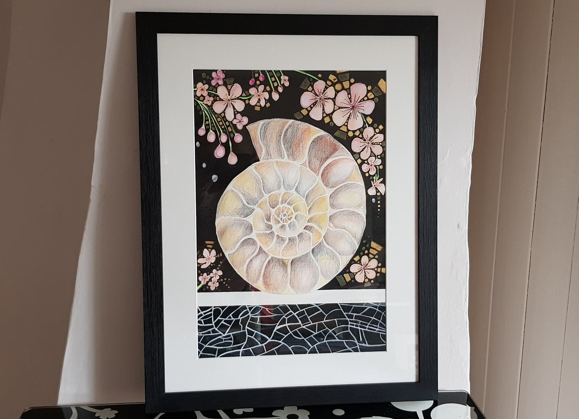 Ammonite & Spring Blossom I