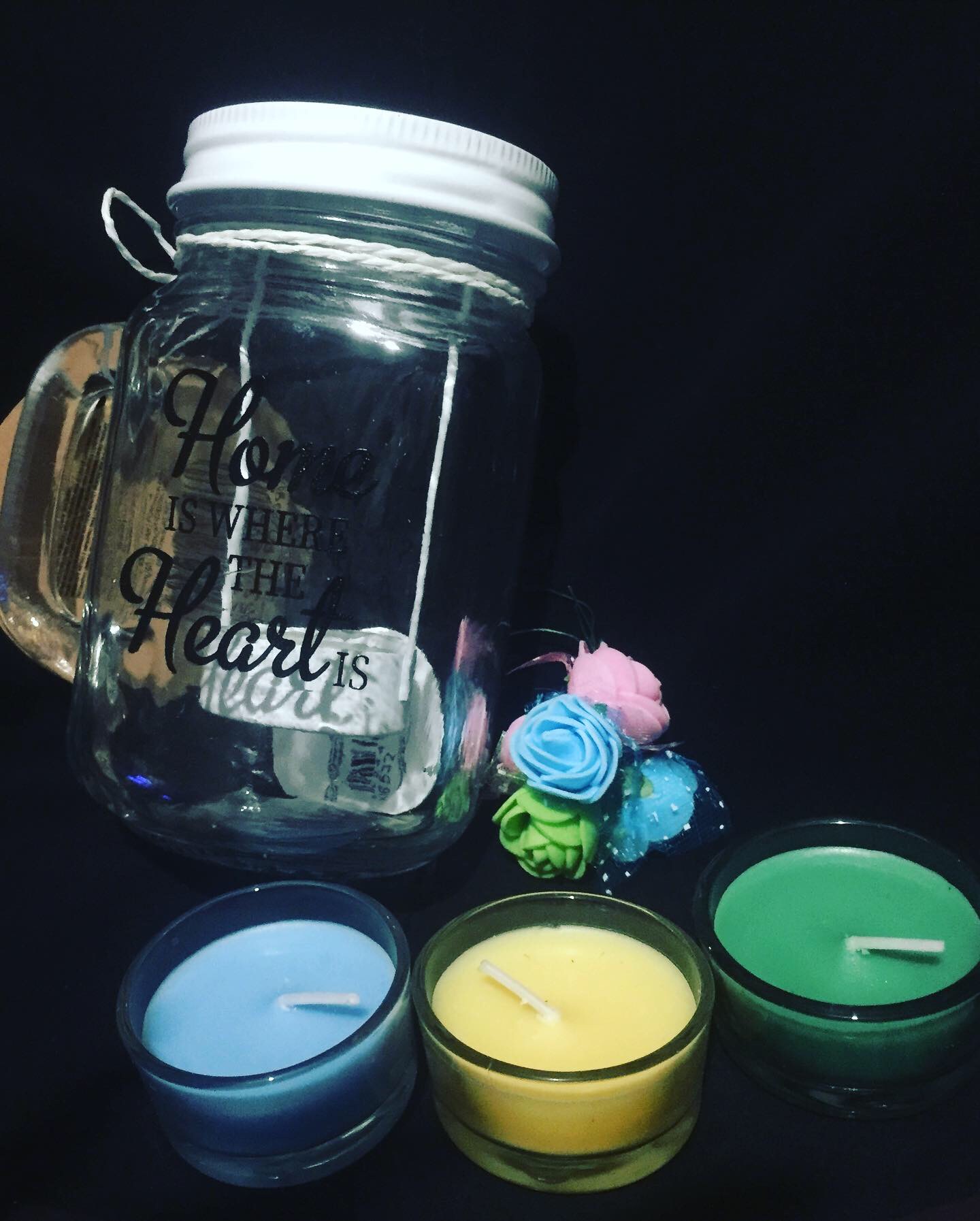 Mini Treat Gift Basket ‘HOME’ Candle Set