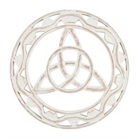 White wooden Triquetra Wall hanging