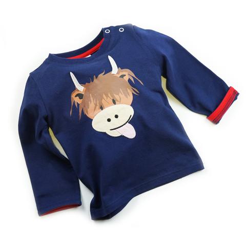 Highland Cow Baby Top