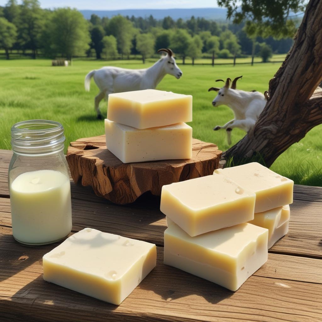 Ingredients for Goats milk soap.