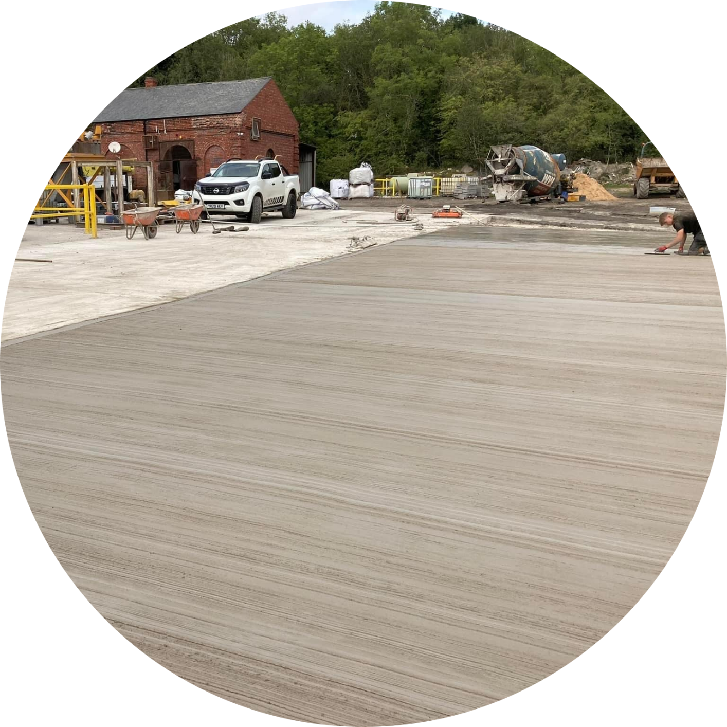 Commercial Concrete Yard installations