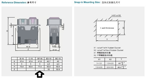 KJD17GF Kedu Start Stop Switch NVR (2HP / 16A) & Emergency Stop 4-Pin