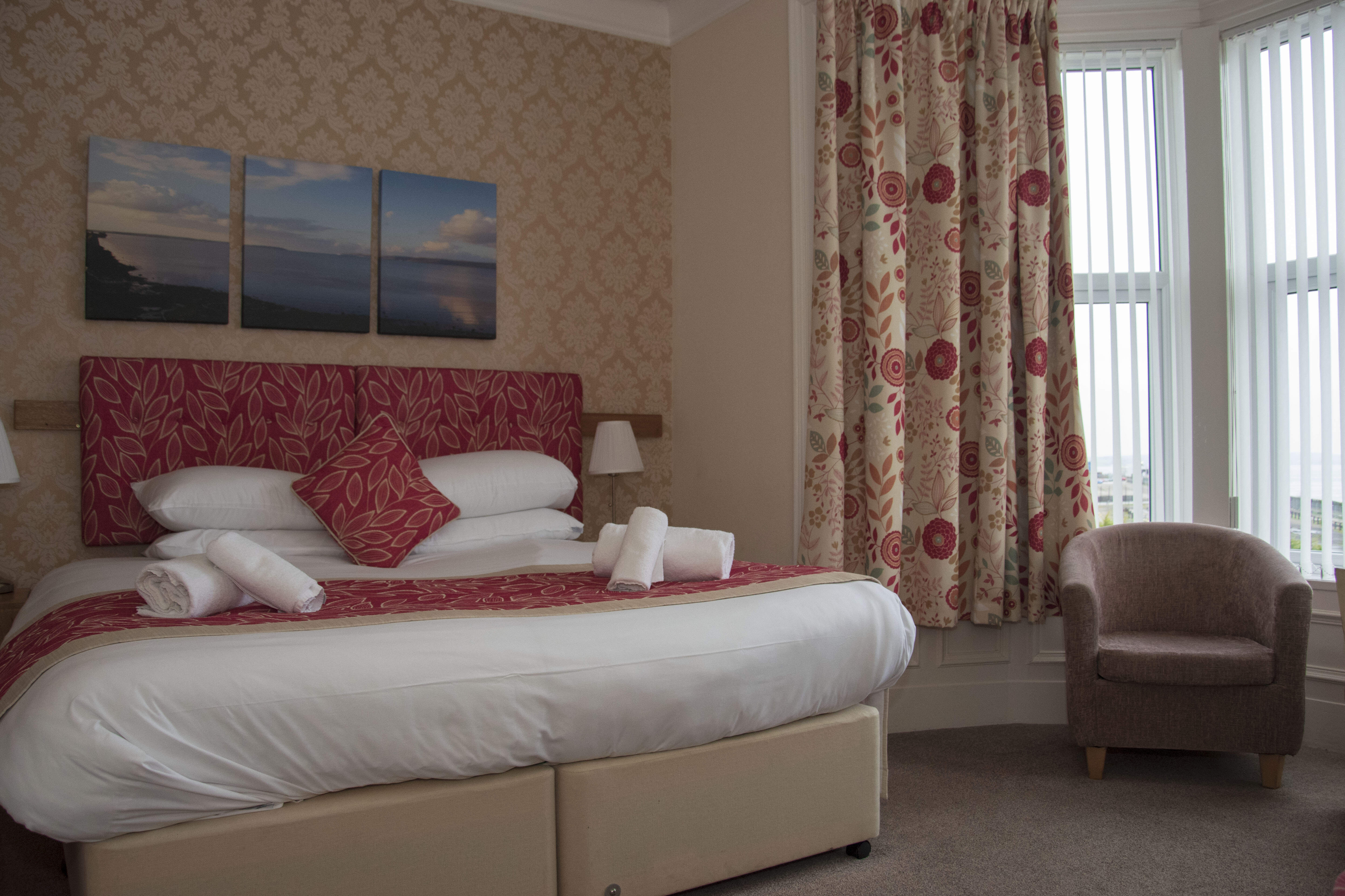 One of the beautiful double guest rooms at the Craignelder Hotel, Stranraer
