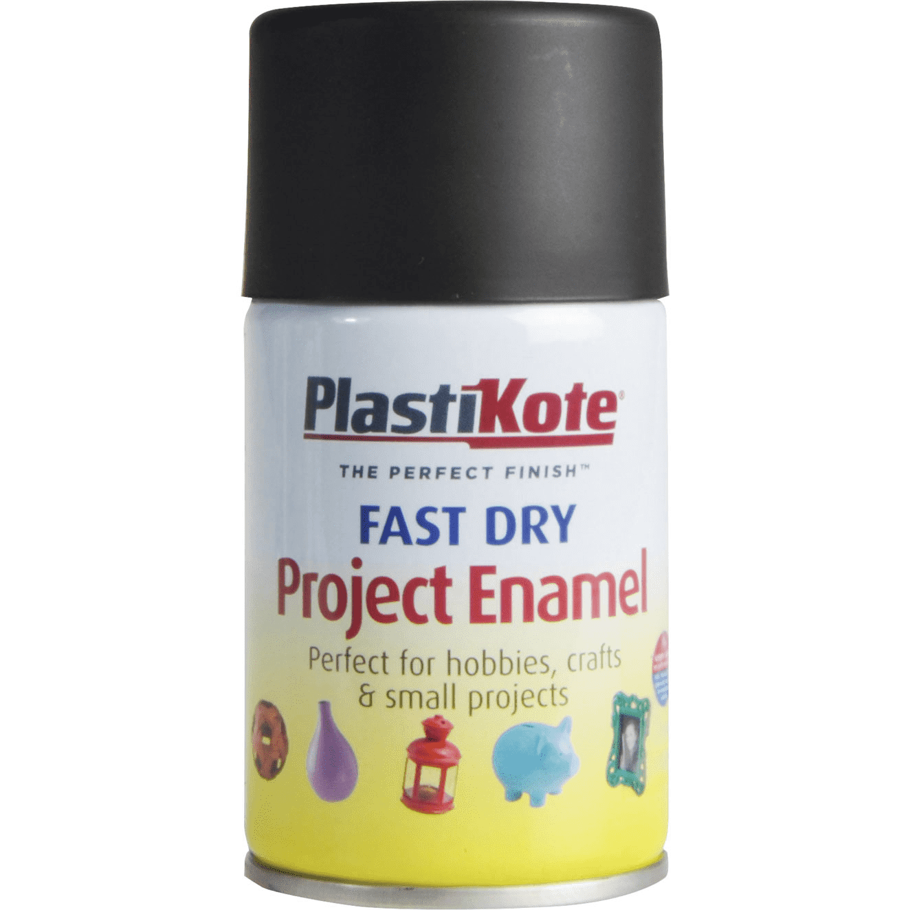 Plastikote Fast Dry Enamel Matt Black 100ML