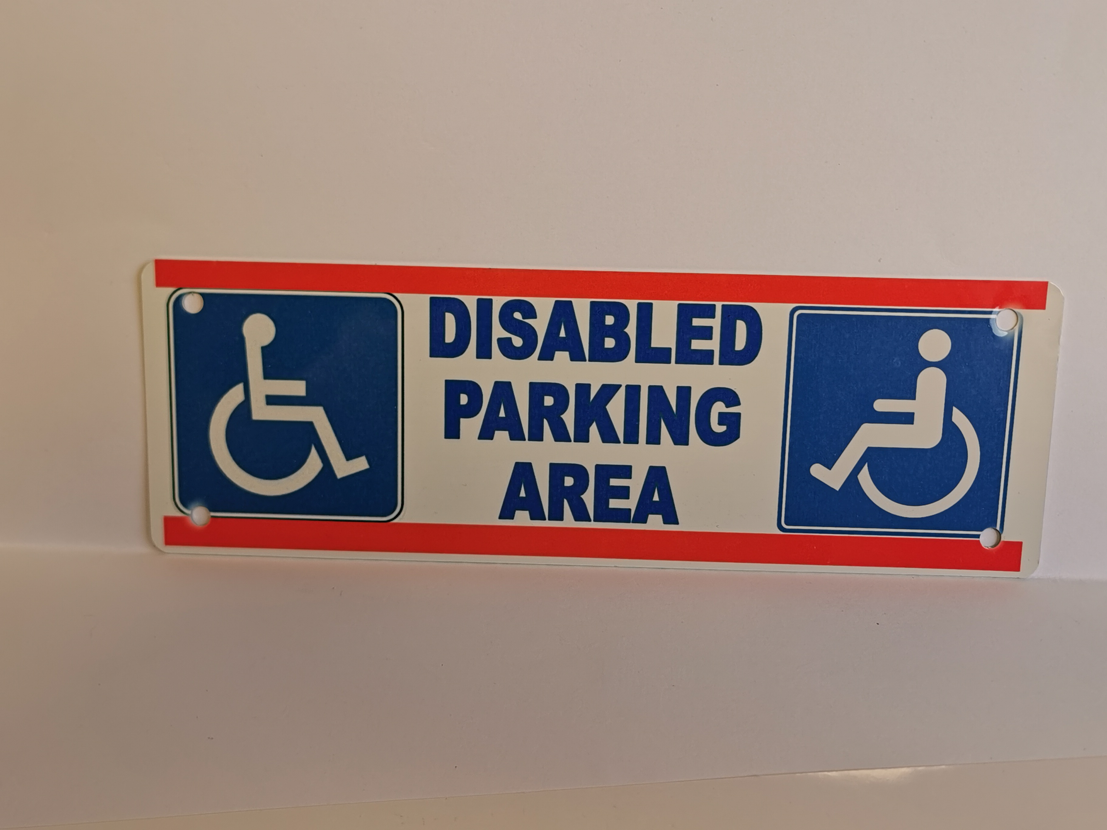 Disabled Parking Sign 21cm x 7cm