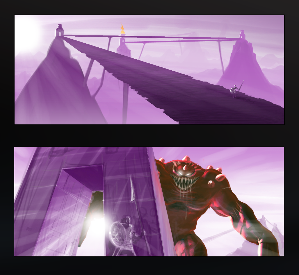 Pythos: Thumbnail Concept for Mountain Bridge Level