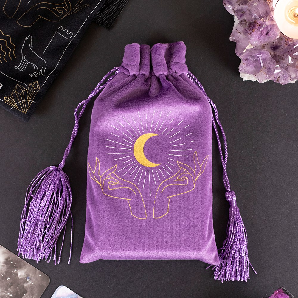 Purple Tarot/Oracle drawstring bag