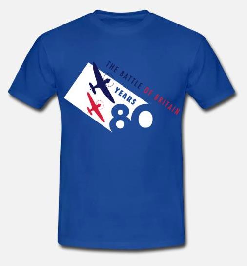The Battle of Britain 80th Anniversary colour logo men’s t-shirt1, Size 4XL