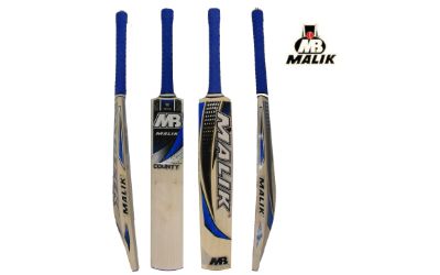 Mb Malik County English Willow Cricket Bat SH 2.7 Lbs Free Bag