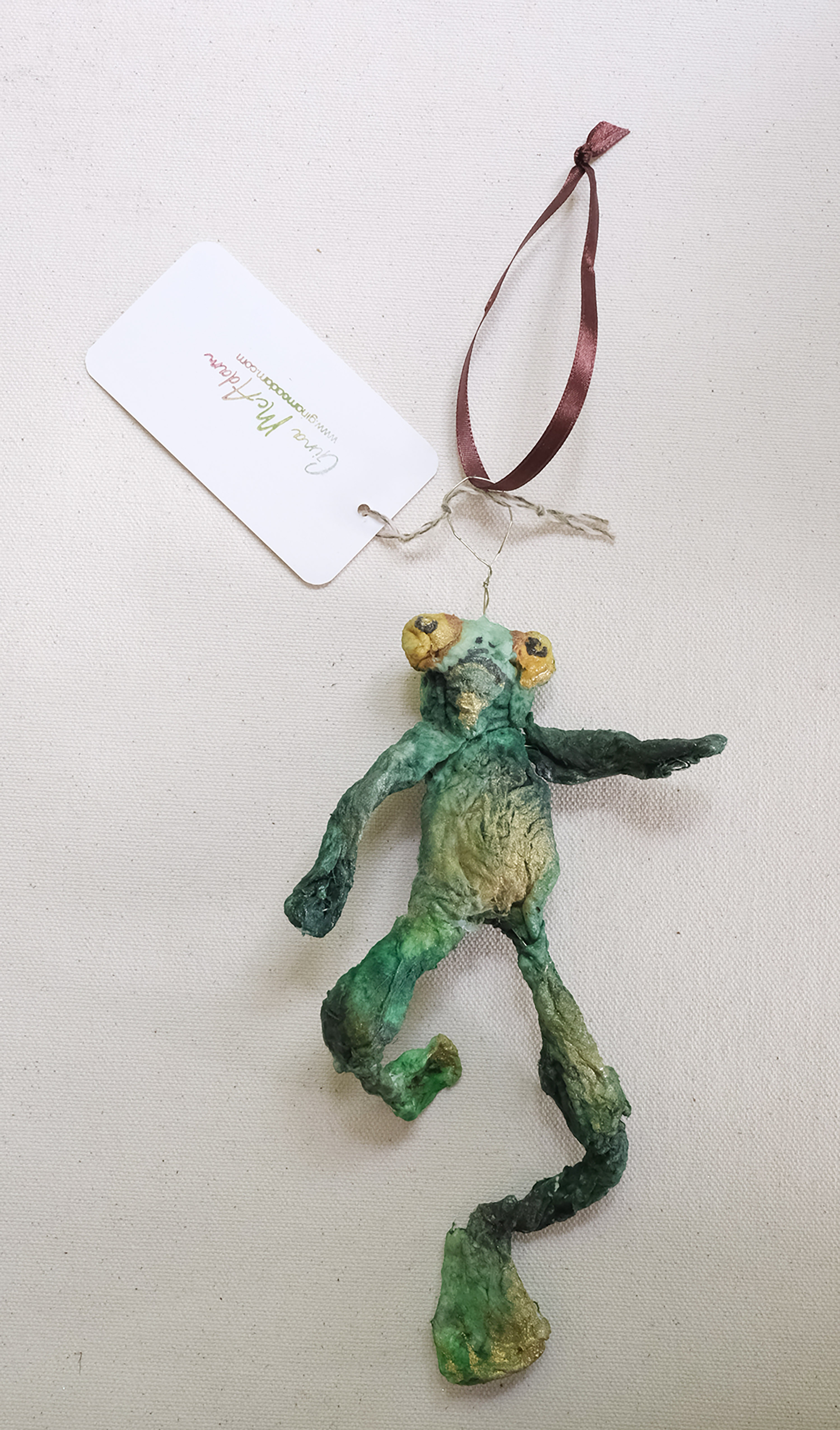 Charming Spun Cotton Dancing Frog