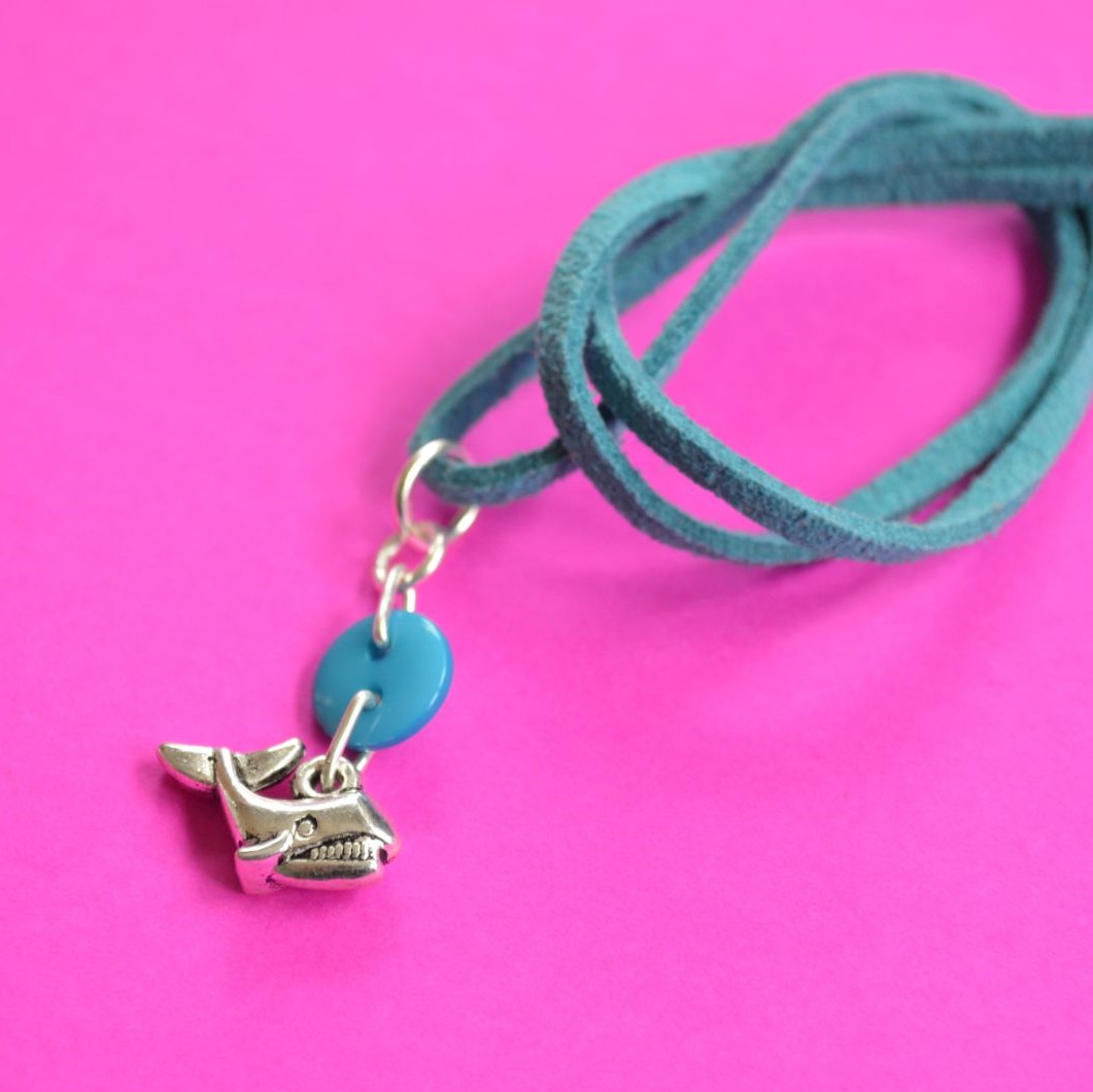 Whale Child’s Button Charm Necklace