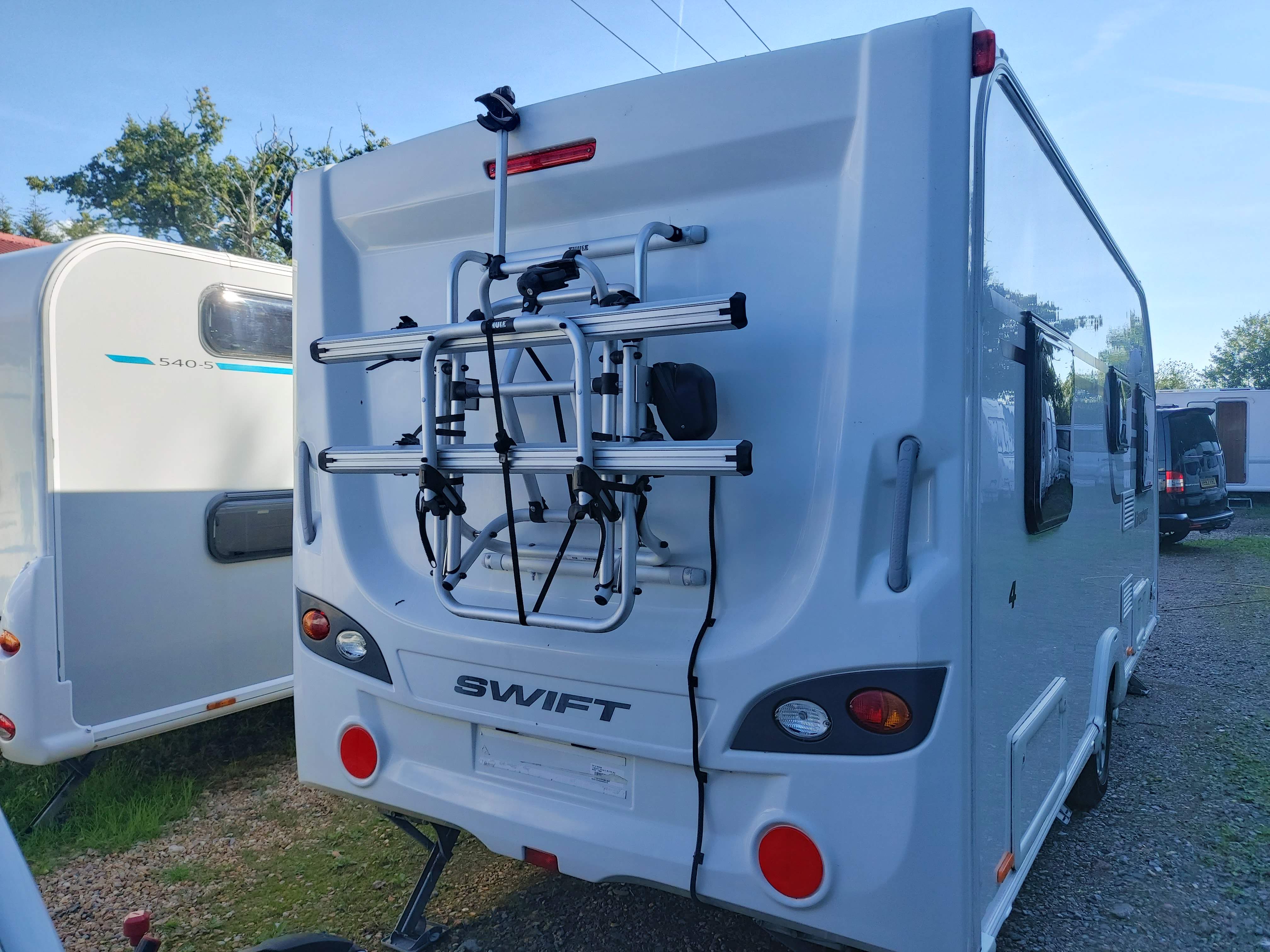 2016 Swift Lifestyle 4, 4 Berth Fixed Bed Caravan, Solar Panel, Motor Mover, Electric Bike Rack