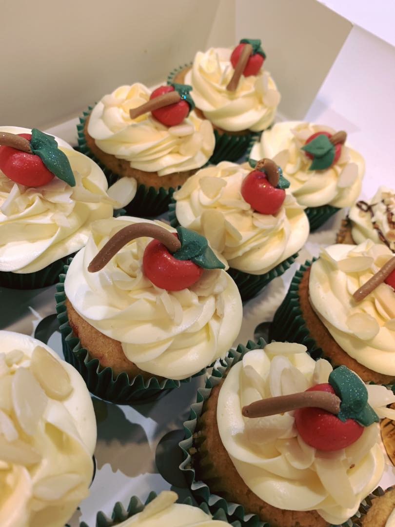 Cherry Bakewell Cupcake