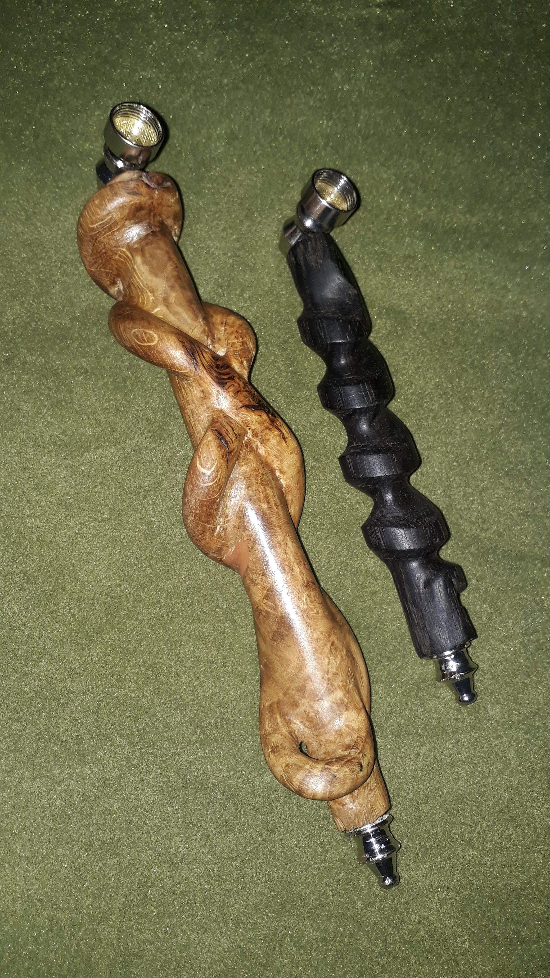 Oak twist and small bog oak screw