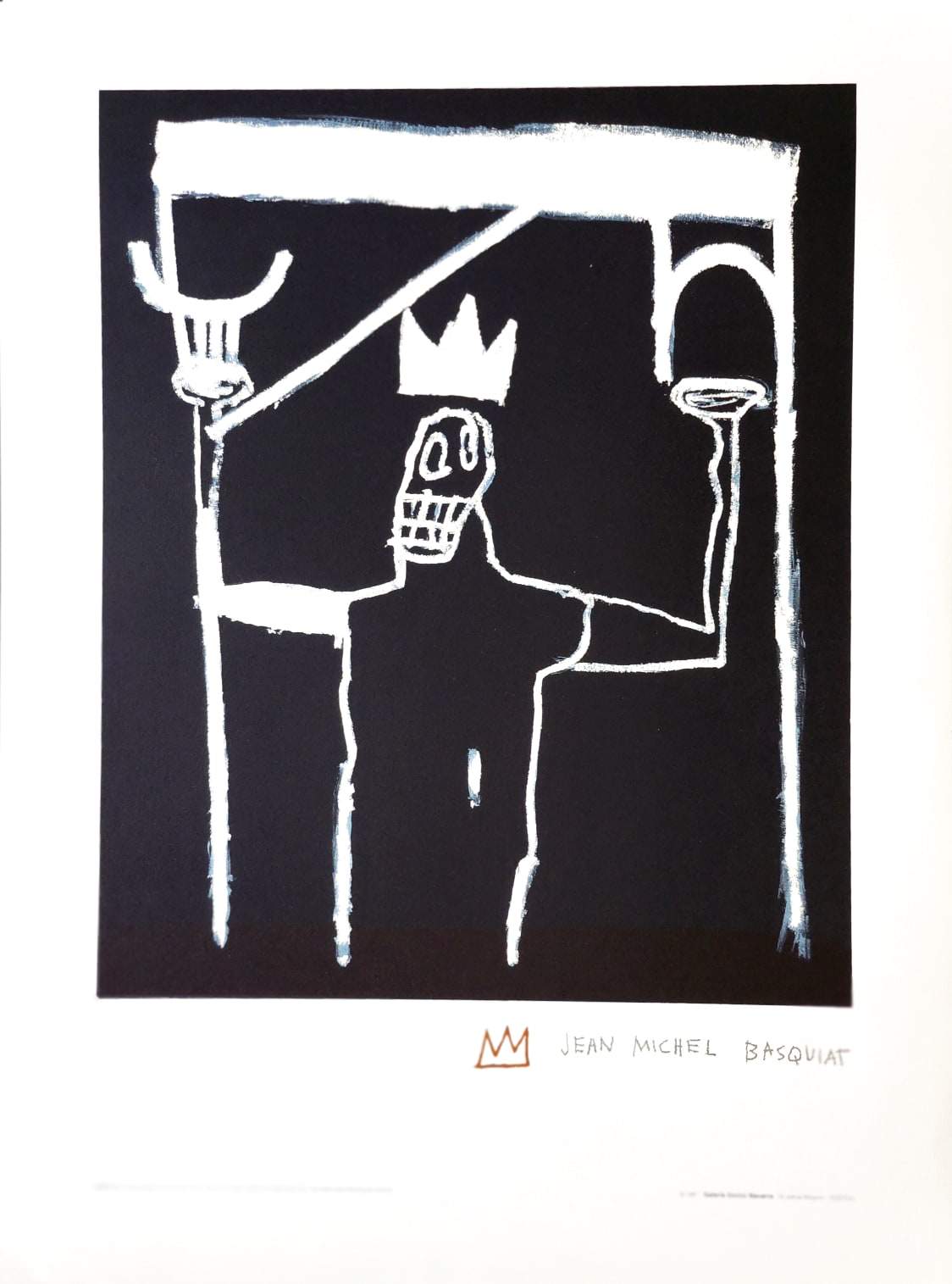 after Jean-Michel Basquiat - Affiche Lithographique