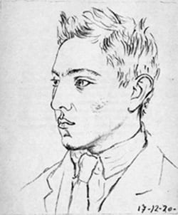 Pablo Picasso  -  Portrait of Raymond Radiguet