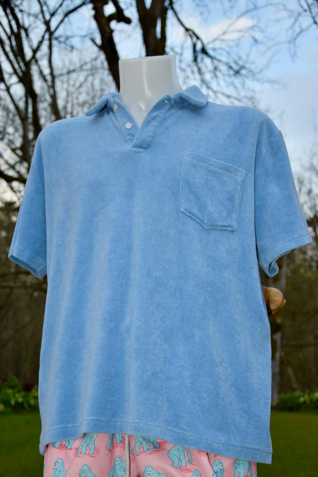 Light Blue Towel Shirt