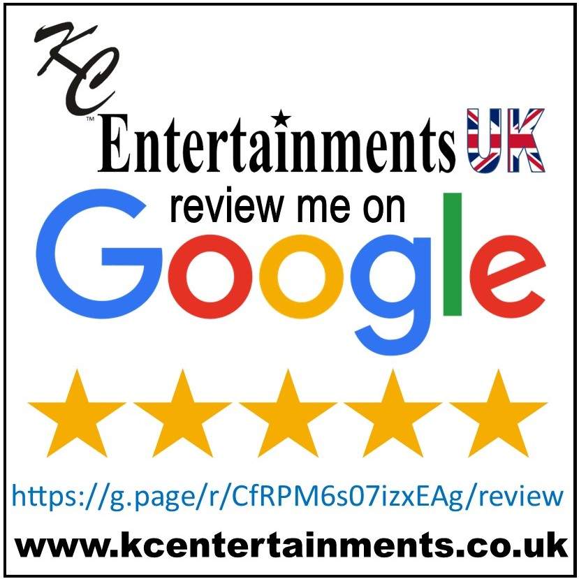 KC Entertainments UK, Google Reviews, Google business, KC Vocal Entertainer