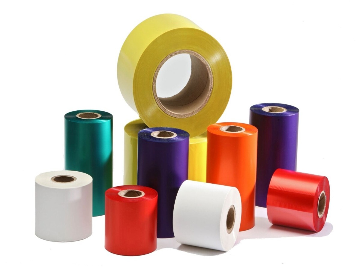 Thermal transfer printer ribbons available in various colours