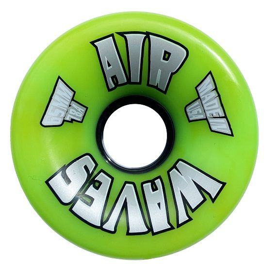 Air Waves Green/Yellow Swirl Wheels Pack of 4 and 8