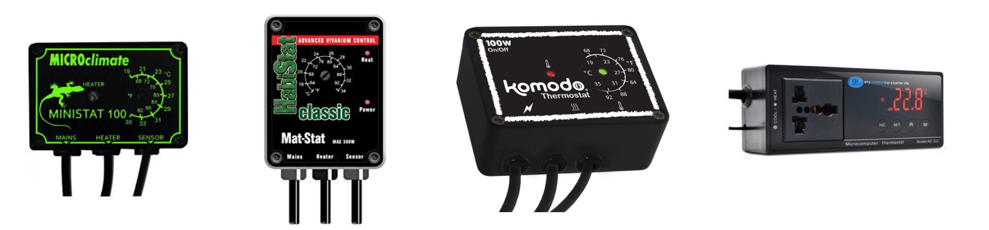 Selection of on/off thermostats