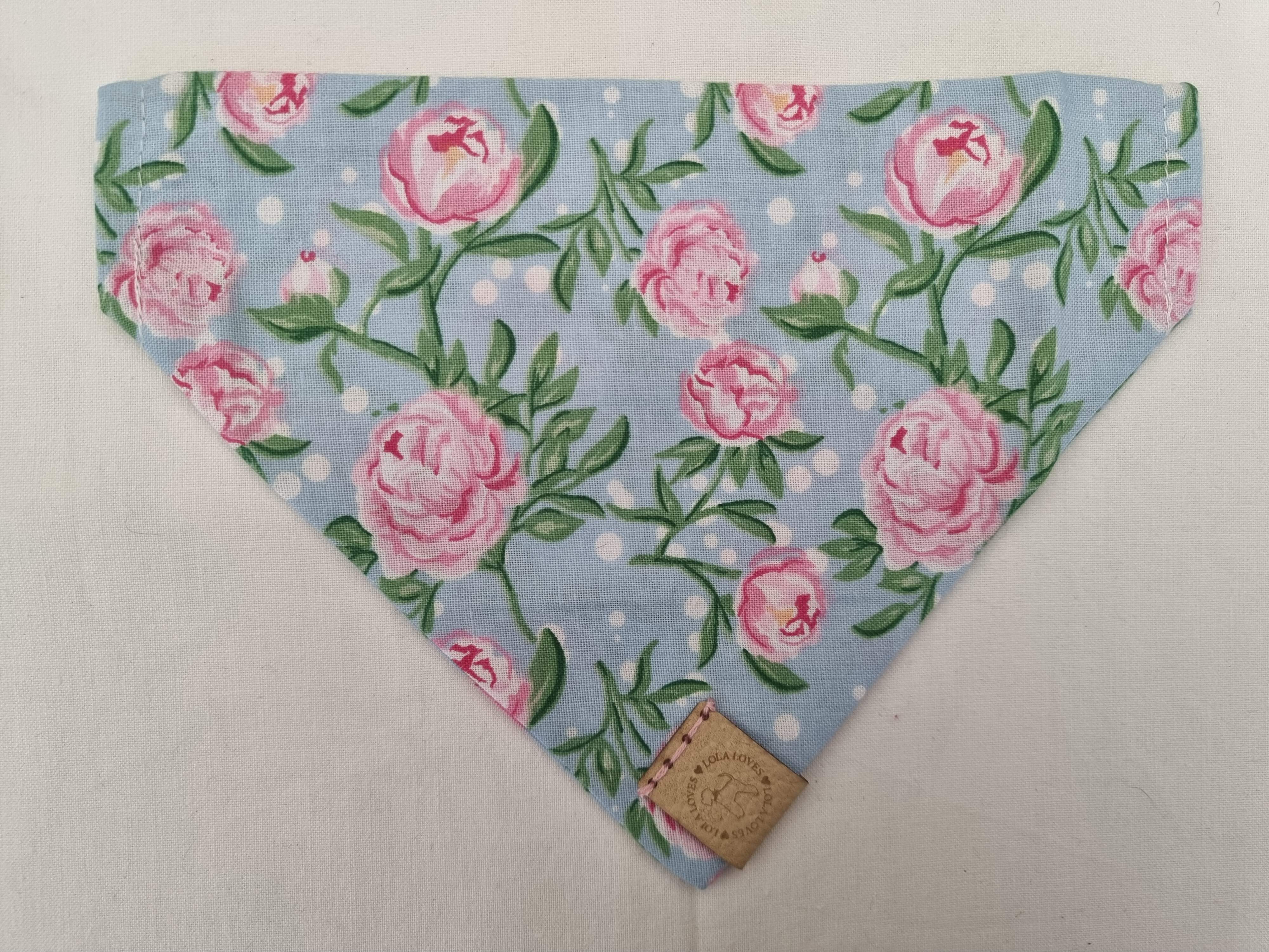 Large Floral Print Collar Bandana