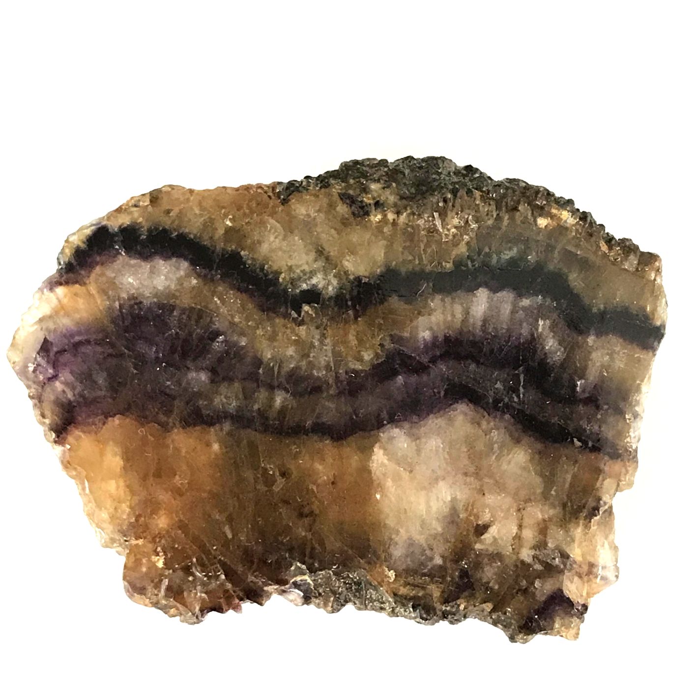 Natural Blue John Fluorite on matrix