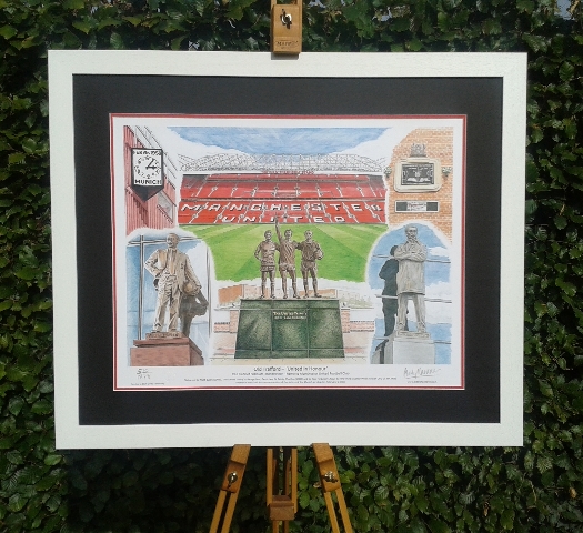 Manchester United 'United in Honour' fine art print - unframed