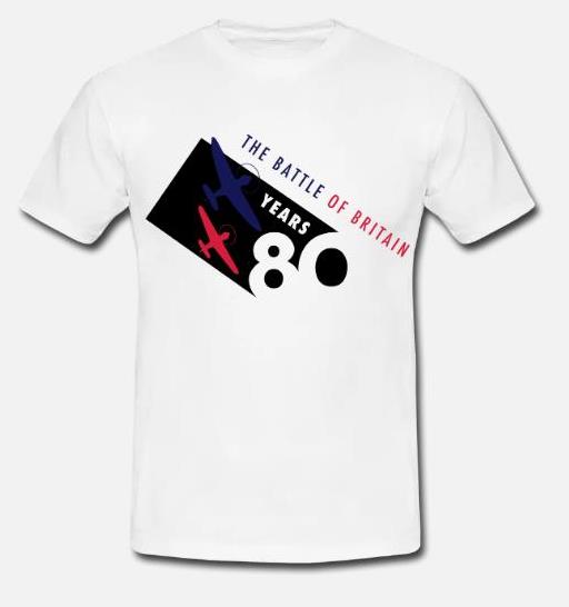 The Battle of Britain 80th Anniversary colour logo men’s t-shirt1, Size 4XL