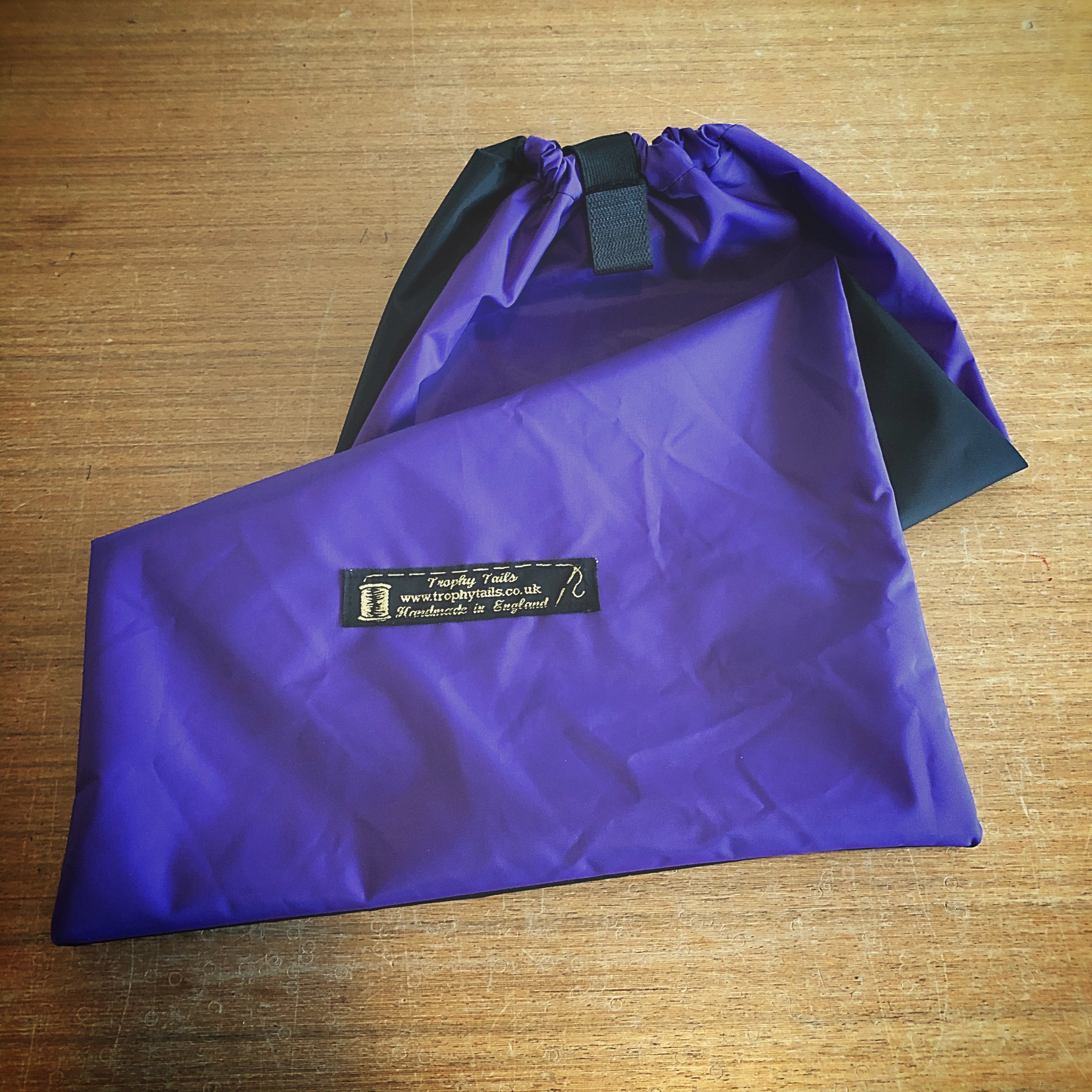 Heavy Duty Waterproof Tail Bag - Purple & Black