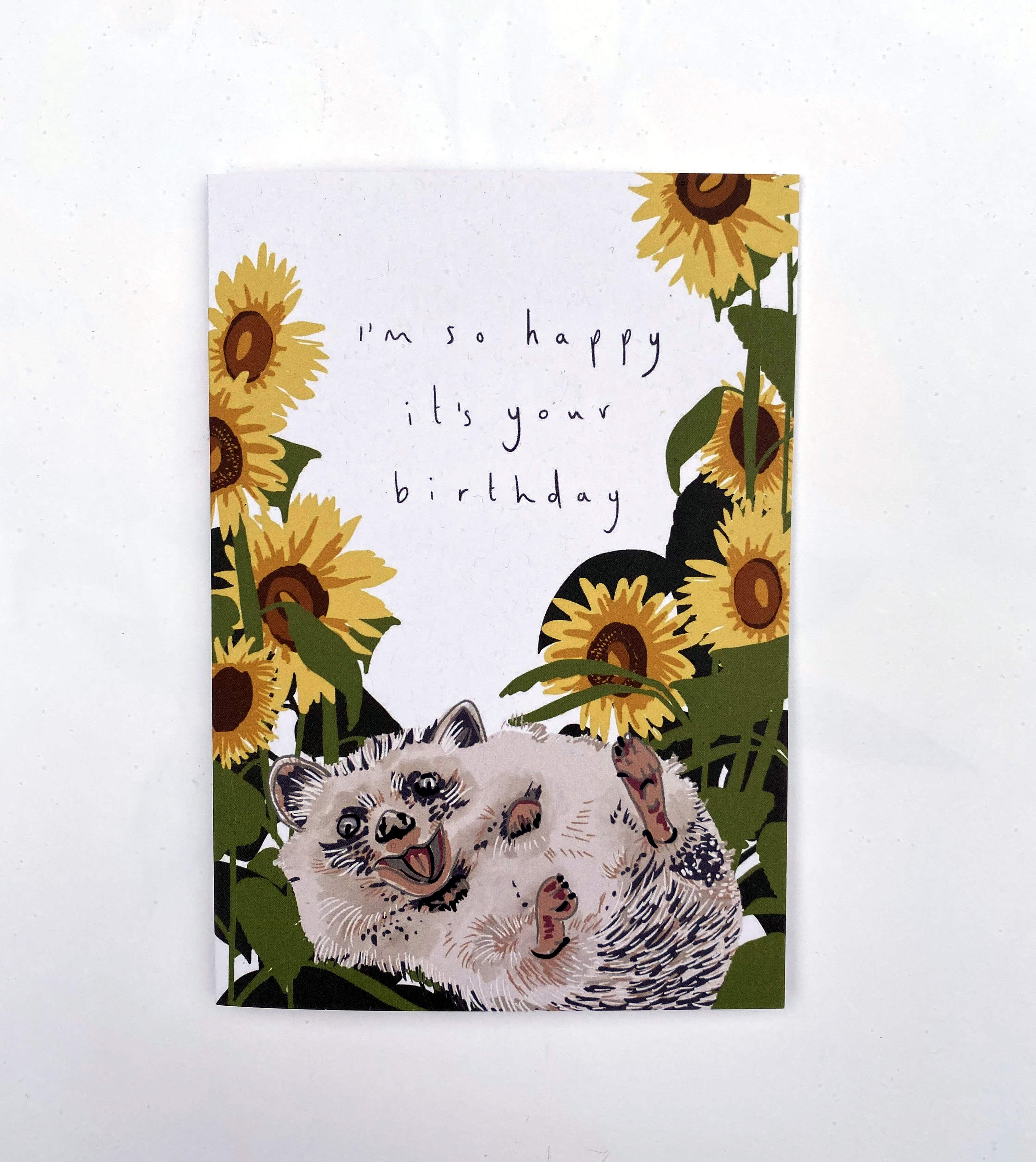 I'm so happy it's your birthday recycled greetings card LM043