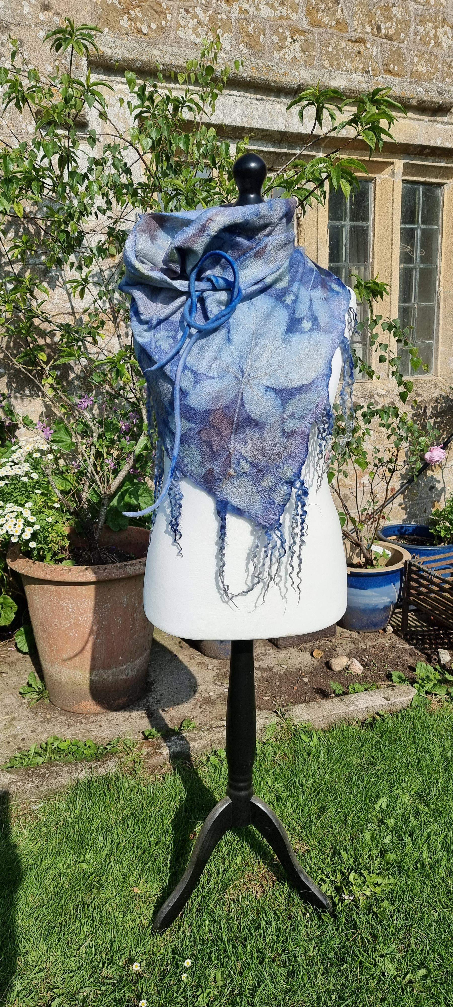 Unique Hand Dyed Shawl