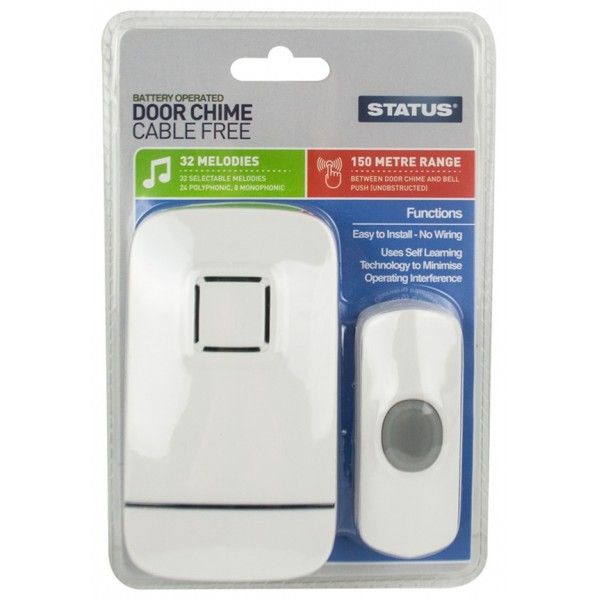 Status White Wireless Door Chime