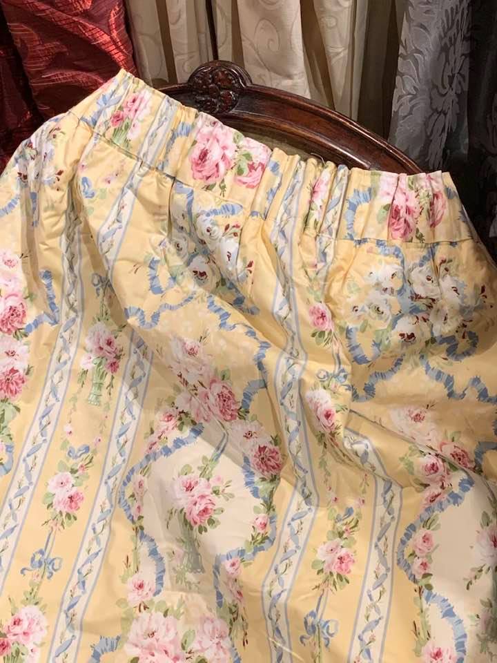 Lovely 'Lisette' Pencil Pleat Interlined Curtains W163 D240