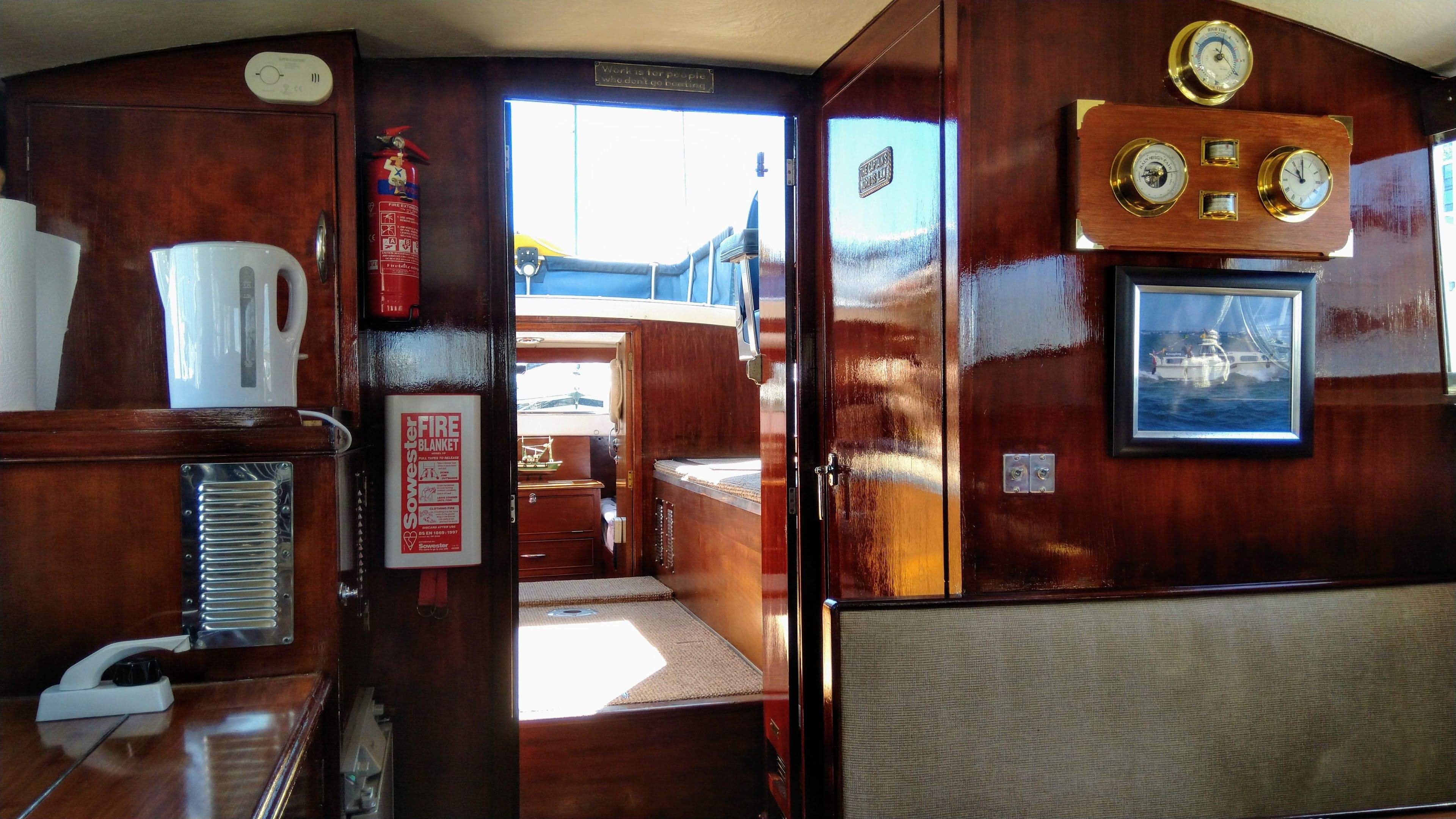View looking aft from saloon