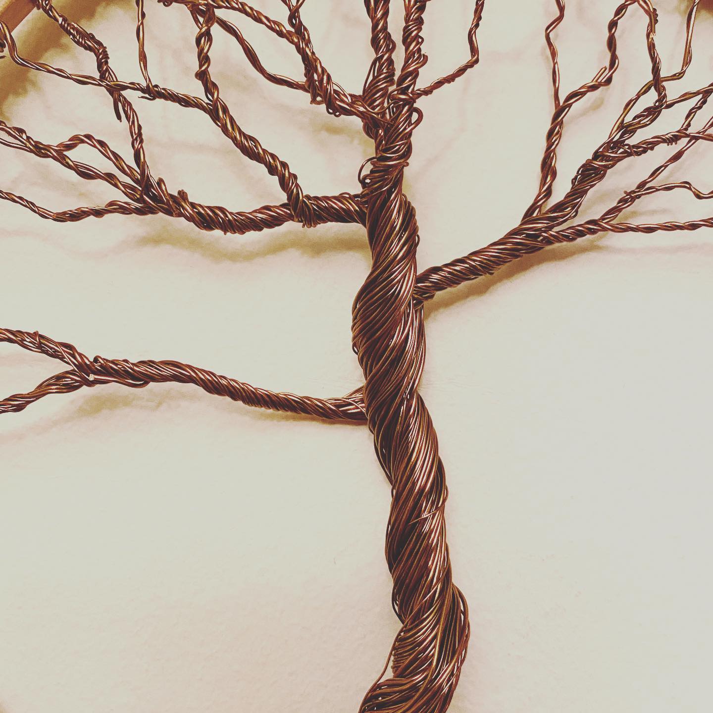 Antique bronze winter tree of life