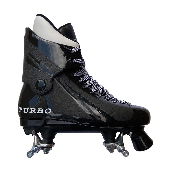 Ventro Pro Turbo Quad Roller Skate Black with white wheels  Get 10% Discount See Description