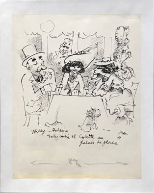 Jean Cocteau - Willy, Polaire, Toby Chien et Colette au Palace de Glace