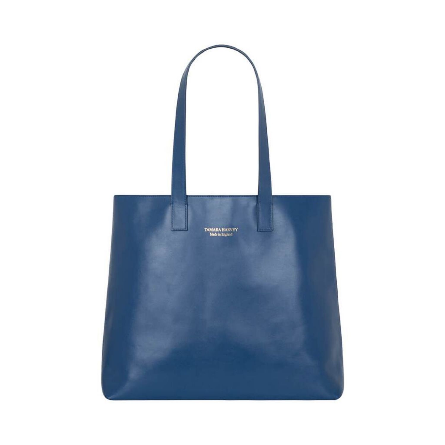 Blue Leather Tote Bag Tamara Harvey